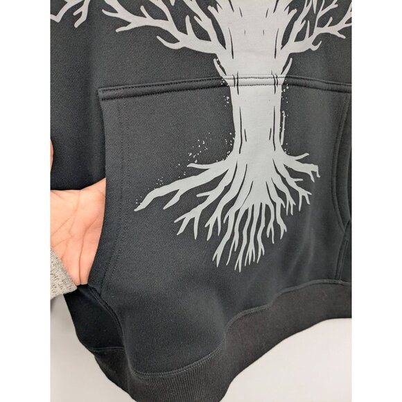 Diablo IV Hoodie The Wild Collective Size L Graphic Skull Tree Rune Gamer Gothic - Picture 6 of 9